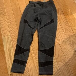 Gray and Black Leggings